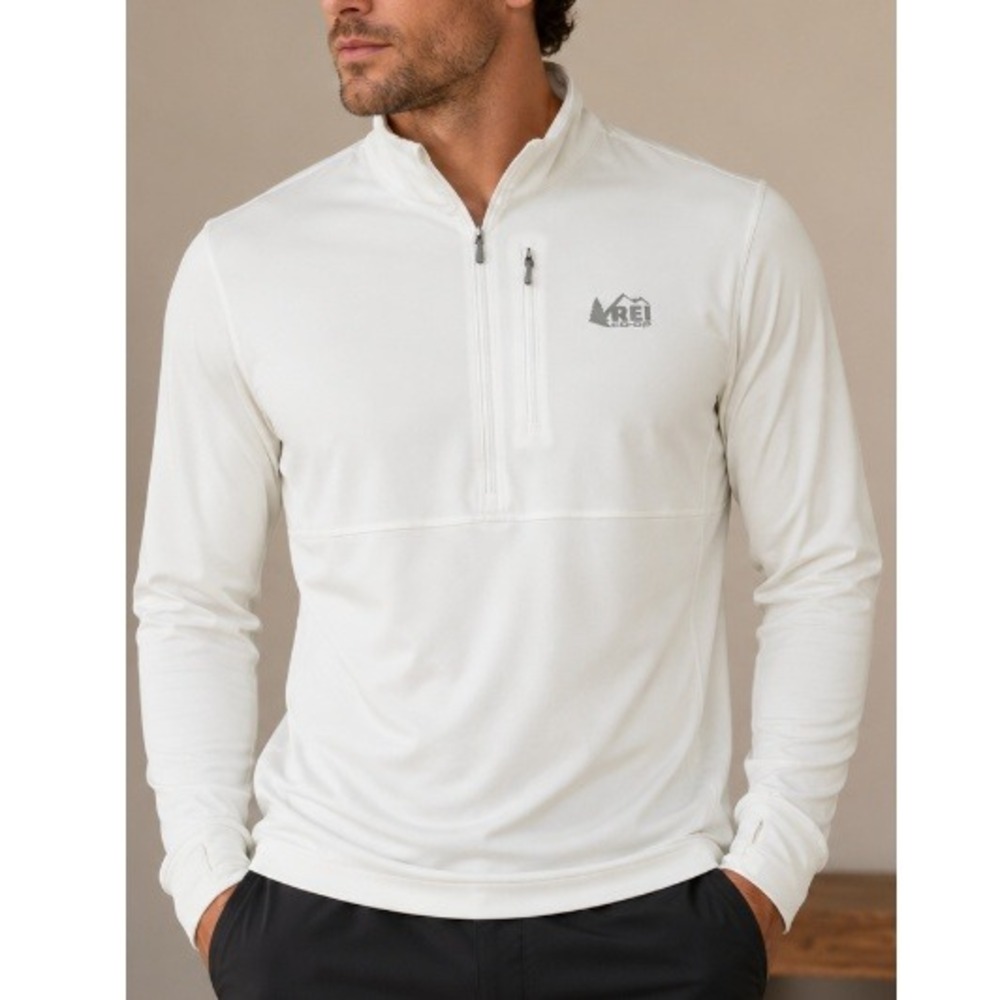 Rei Co-op Men's Undyd‎ Swiftland Thermal Running Half Zip Pullover Size M NWT
